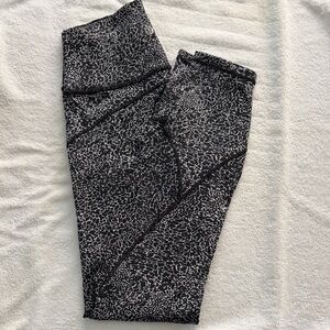 Lululemon Athletica Black and White Patterned Leggings
